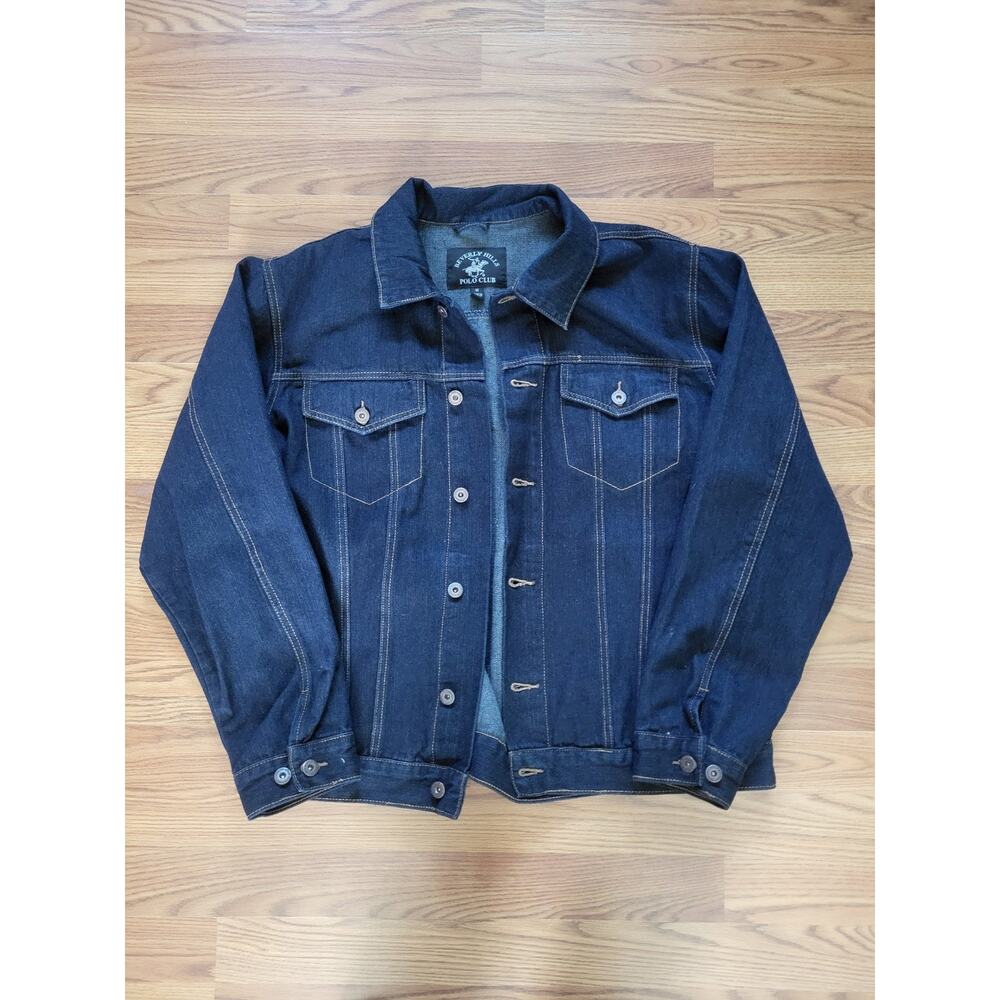 Beverly Hills Polo Club Denim Jacket Mens M Cotton Y2K